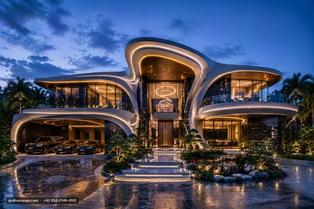 Arsitektur untuk Kabupaten Tana Toraja. — pandangan arsitektur 2
